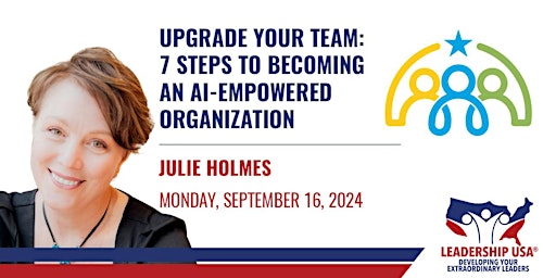 Imagem principal do evento UPGRADE Your Team: 7 Steps to Becoming an AI-Empowered Organization