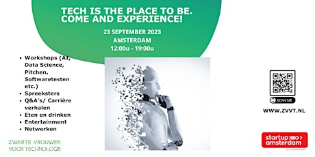 Primaire afbeelding van ICT event: Tech is the place to be. Come and experience!
