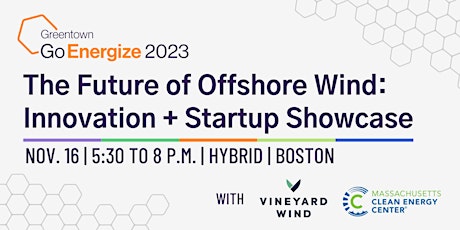 The Future of Offshore Wind: Innovation + Startup Showcase primary image