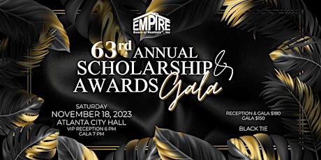 Hauptbild für 63rd Annual Scholarship & Awards Gala SOLD OUT!!!!