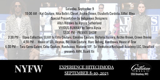 hiTechMODA New York Fashion Week - Saturday,  9 September primary image