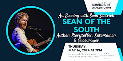 Imagem principal de Sean of the South: An Evening of Storytelling, Music, Entertainment, & Fun