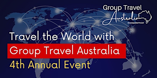 Imagem principal do evento TRAVEL THE WORLD - GROUP TRAVEL AUSTRALIA TRAVEL TALK