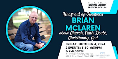 Brian McLaren: Unafraid of Questions—Two Presentations primary image