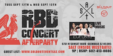 RBD Concert Afterparties @ SALT primary image