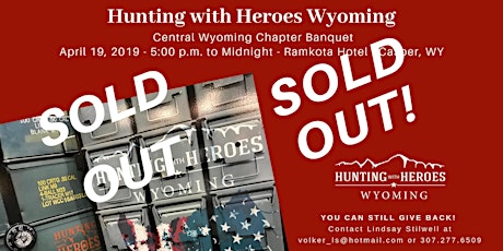 Hunting with Heroes Wyoming 2019 Banquet /  Central Wyoming Chapter primary image