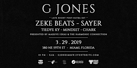 G Jones - Miami Music Week 2019 primary image