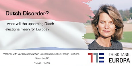 Dutch Disorder? - what will the upcoming Dutch elections mean for Europe?  primärbild