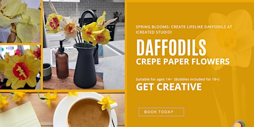 Imagem principal do evento Daffodils - Crepe Paper Flowers Workshop