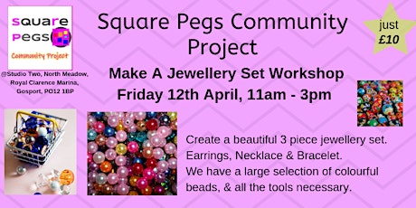 Make a Jewellery Set Workshop, Friday12th April, 11am-3pm [£10] primary image