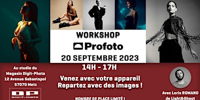 Logo for event Workshop Profoto - le portrait en studio