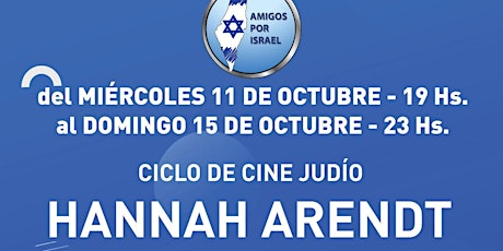 CICLO DE CINE JUDIO: HANNAH ARENDT primary image