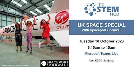 UK Space Special with Spaceport Cornwall -Live schools talk primary image