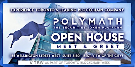 Imagem principal de Polymath Open House - Toronto Blockchain Week