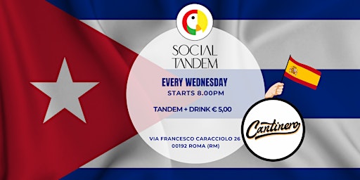 Imagem principal do evento Social Tandem @ Cantinero