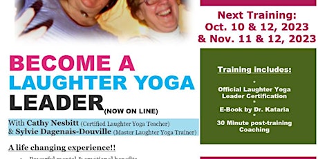 Laughter Yoga Leader Training 2 Day online November11th & 12th primary image