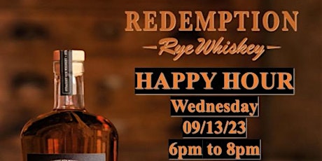 Redemption Rye Whiskey Happy Hour primary image