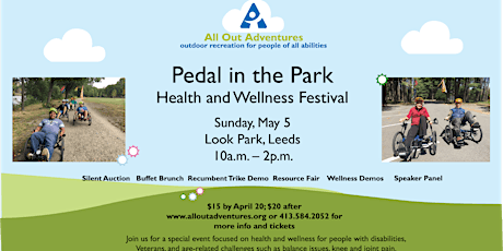 Pedal in the Park:  Health and Wellness Festival (changed to indoors due to the the rain) primary image