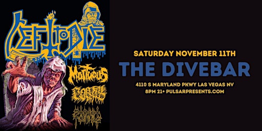 Image principale de LEFT TO DIE (ex-DEATH) - MORTUOUS - MORTAL WOUND - STREET TOMBS (21+)