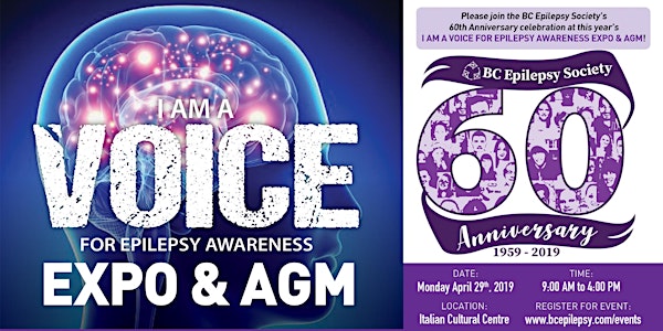 I Am A Voice for Epilepsy Awareness Expo & AGM