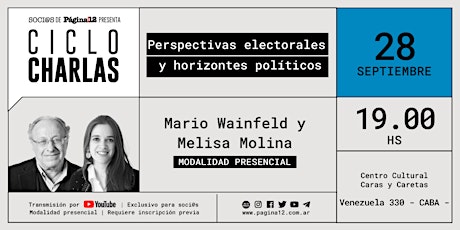 Soci@s P 12: Mario Wainfeld y Melisa Molina, perspectivas electorales. primary image