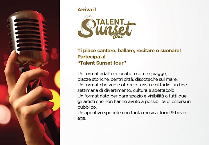 Immagine Presentazione Valory Talent Sunset Tour by Elena Toffoli E.M. Agency