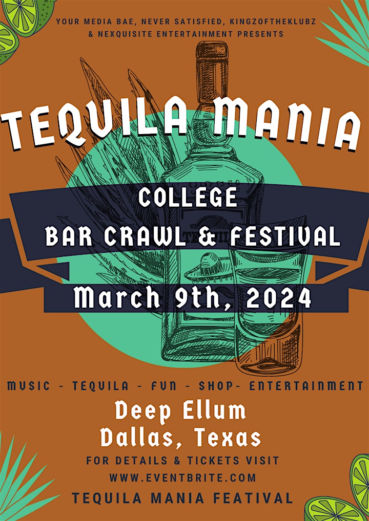 Tequila Mania College Bar Crawl & Festival - Dallas Nightlife