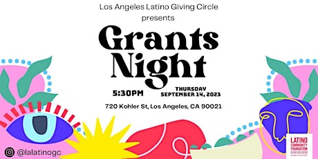 Imagen principal de Los Angeles Latino Giving Circle Grants Night