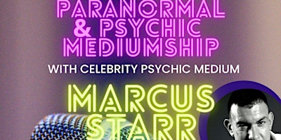 Imagem principal do evento Paranormal & Mediumship with Celebrity Psychic Marcus Starr @ Swansea