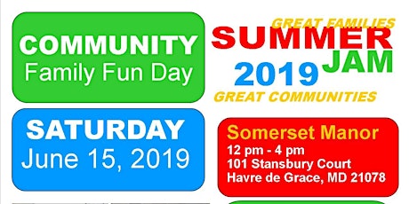 Summer Jam 2019 Family Fun Day primary image