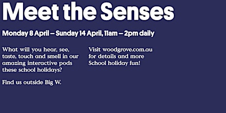 MEET THE SENSES AND GET YOUR KIDS IN THE KITCHEN THIS APRIL SCHOOL HOLIDAYS AT WOODGROVE SHOPPING CENTRE primary image