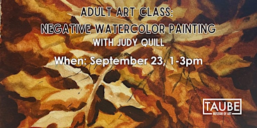 Imagen principal de Adult Art Class: Watercolors with Judy Quill