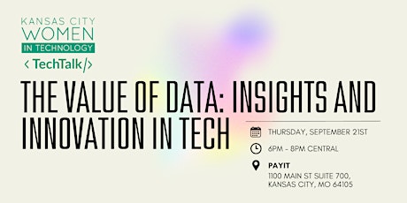 Image principale de KCWiT TechTalks | The Value of Data: Insights and Innovations in Tech