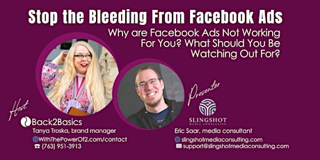 Business Owners: Learn to Avoid the Pitfalls and Bleeding from Facebook Ads primary image