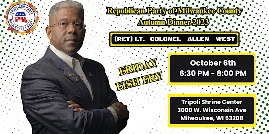 RPMC Autumn Dinner Featuring Allen West on Fri Oct 6