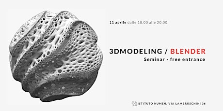 Immagine principale di Fuorisalone 2019 | Seminar MODELLAZIONE 3D / Blender  