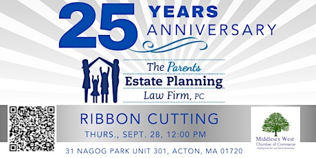 25th Anniversary Ribbon Cutting  for Parents Estate Planning Law Firm primary image