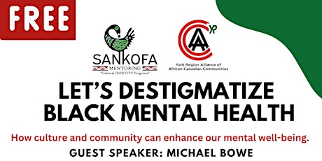 Let’s Destigmatize  Black Mental Health primary image