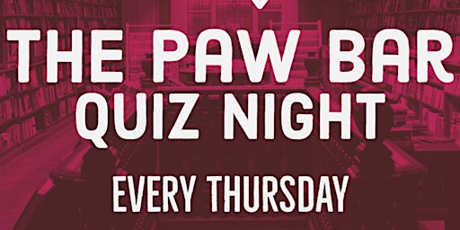 Imagem principal do evento Quiz Night at The Paw Bar & Eatery