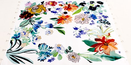 Floral Silk Scarf Printing
