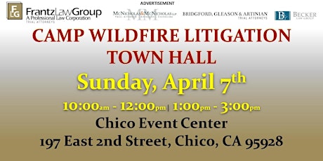 April 7th Camp Wildfire Litigation Town Hall primary image