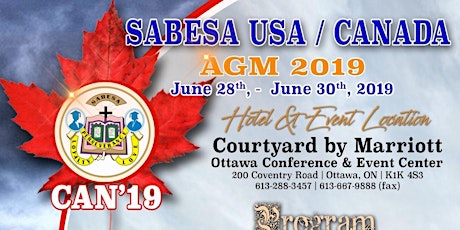 SABESA CAN’19 Banquet and gala primary image