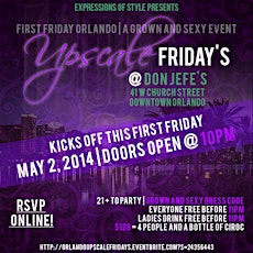 UpScale Fridays | First Friday Orlando a Grown and Sexy Event primary image