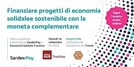 Hauptbild für Finanziare progetti di economia solidale e sostenibile con SardexPay