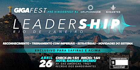Imagem principal do evento Gigafest Leadership - Rio de Janeiro (Pré HinodeFest RJ)
