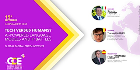 GDE 29: Tech versus Humans? AI-powered language models and IP Battles primary image