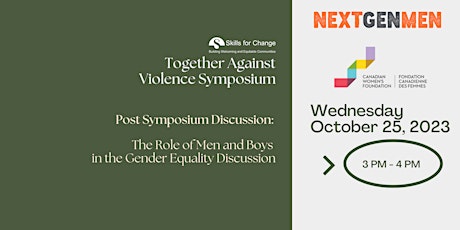 The Role of Men and Boys  in the Gender Equality Discussion primary image