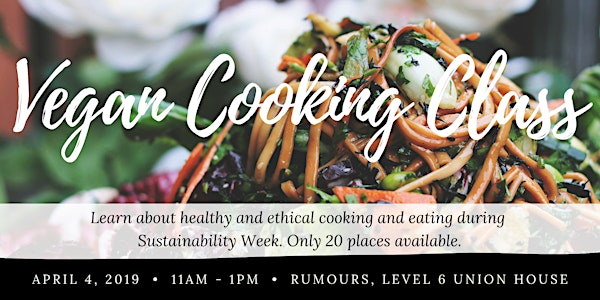 Vegan Cooking Class - UoA Sustainability Week