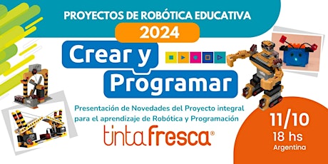 Primaire afbeelding van Proyectos de Robótica CREAR Y PROGRAMAR - Novedades 2024