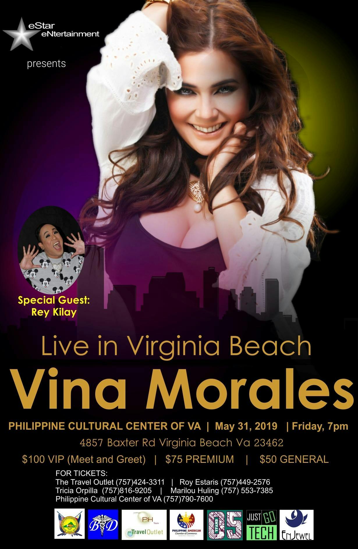 Vina Morales Live in Virginia Beach! 